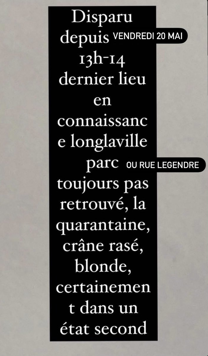 WeronikaPlacek's tweet photo. 🔴 Sans nouvelles depuis 2 jours, secteur Longwy/Longlaville, contactez @Yooo_Maama si vous l’avez vu ⚠️ https://t.co/niklUgSGgQ