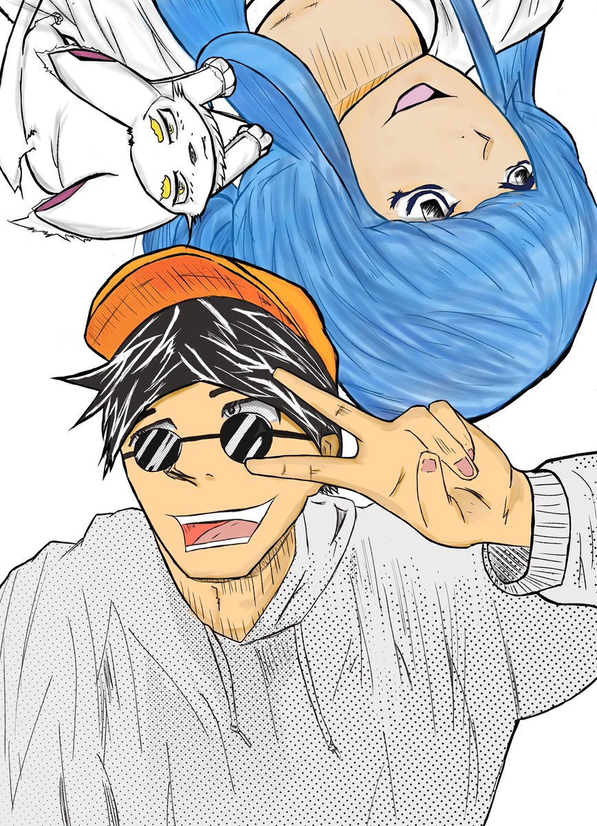 uta_Thanks's tweet photo. 創作で描いてみました！

背景とか色の配分とかまだ良くわない所あるけど…

よろしくお願いします！
#イラスト初心者 #イラスト練習中 #創作イラスト #背景イラスト
#テーマ
#プロフィール画像
#よろしくお願いします https://t.co/uIZViQ59MM