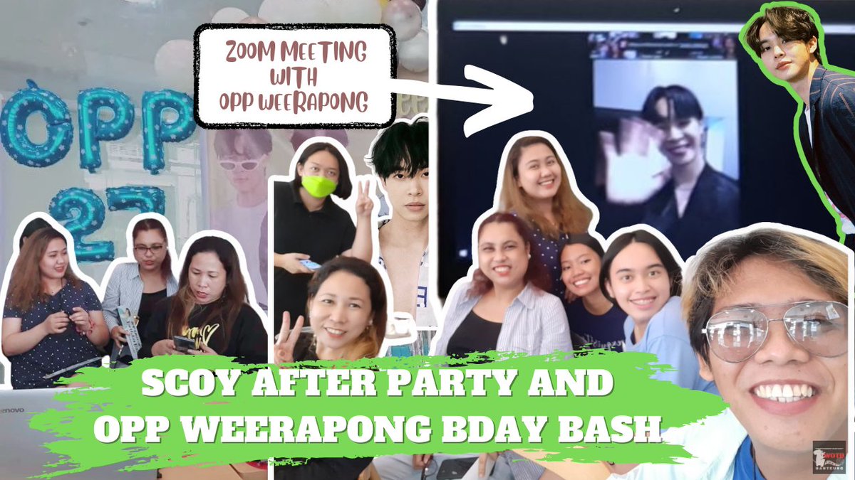 WOTB_Ent's tweet photo. WOTB VLOG 2 | SCOY AFTER PARTY AND OPP WEERAPONG BDAY, WE'VE GREETED OPP VIA ZOOM!

Yes! It's true! We were able to greet OPP via ZOOM. 💚💚💚

Youtube Link: https://t.co/svvEfHnwv9

#wotb_official 
#wotb_ent 
#WorldOfThaiBanteung https://t.co/HueaSTlCyu
