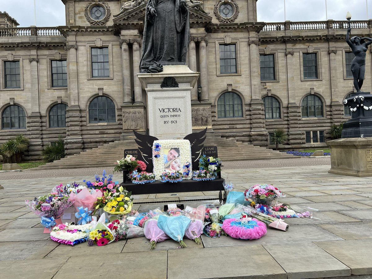 Lovely memorial service in South Shields today, with a large crowd on the Fifth Anniversary of the Manchester Arena bomb that took Chloe and Liam from us.
<a href="/chloeandliam24t/">chloeandliamtft</a>