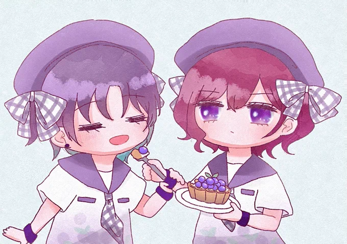 アニメイトカフェのとおまどおっきなリボン着けてるの珍しくてかわいい 