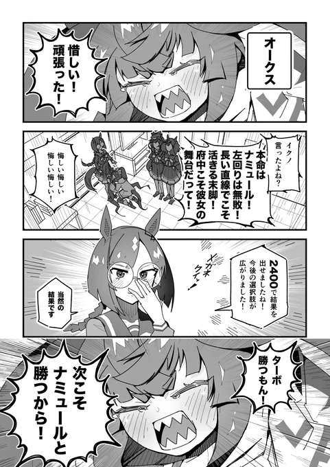 ターボ競馬「オークス」
#ウマ娘 #ナミュール 