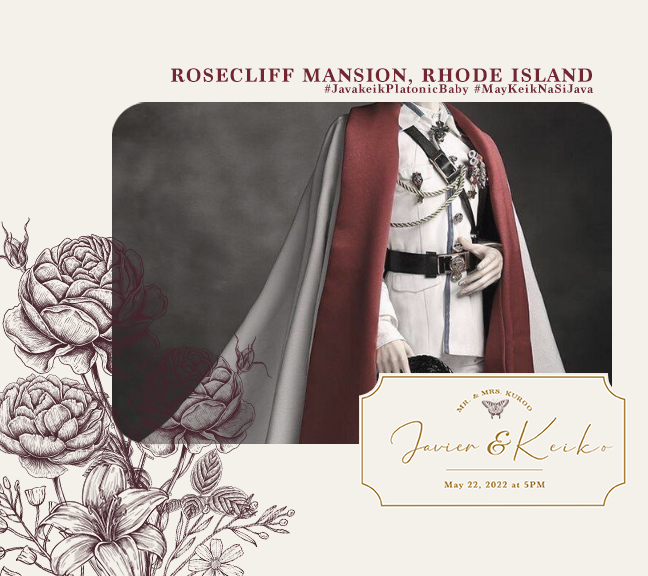 ⠀⠀ ⠀⠀
 ⠀⠀ ⠀⠀
ハビエル.
052222.⠀⠀

Teka lang ah, gagawin ko nang Kuroo si Keiko.
I'm finally marrying the only woman I want to have as my future.

#JavaKeikasalan
#JavaKeikPlatonicBaby
#MayKeikNaSiJava
                
  ⠀⠀ ⠀⠀