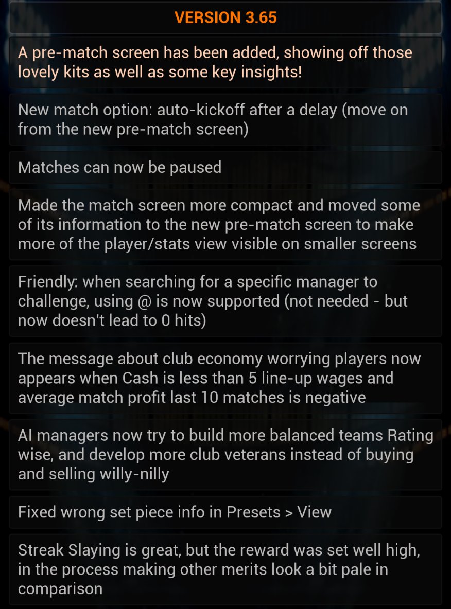 Version 3.65 out now. Update in the play store. 👍