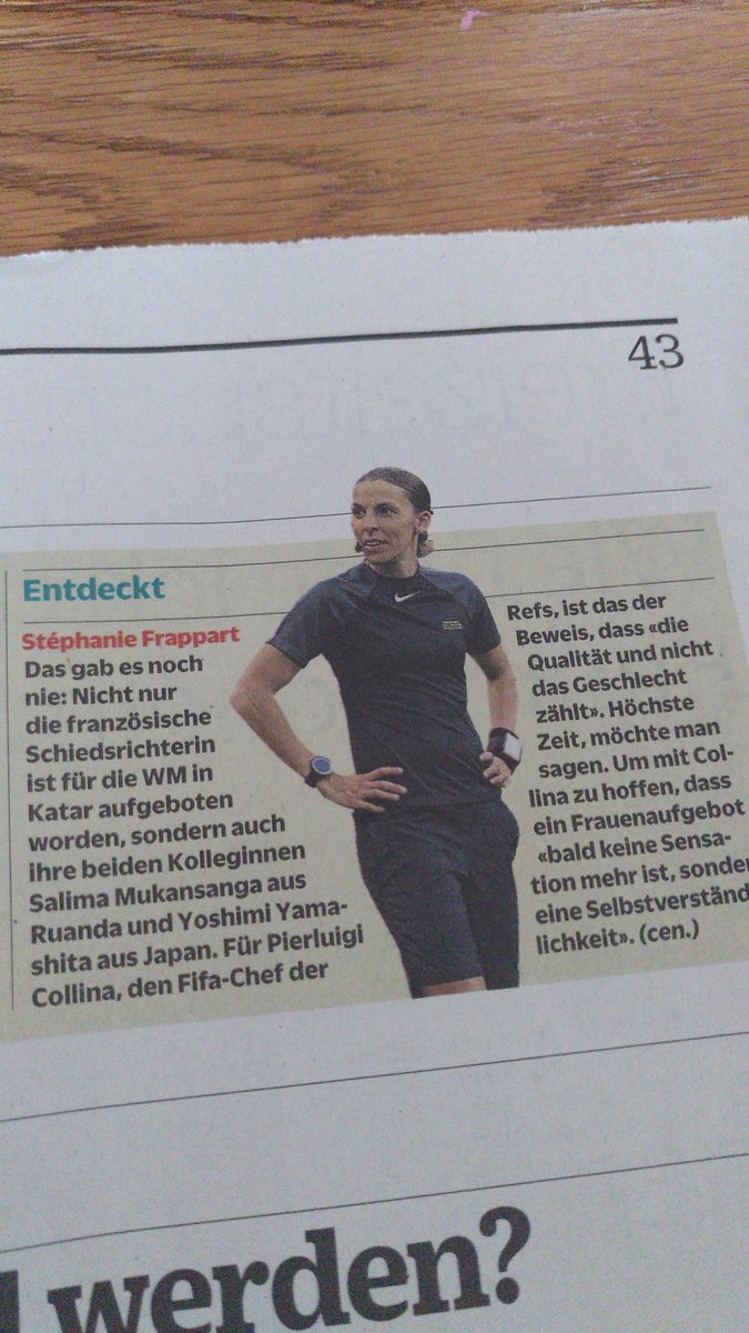 Qualität vor Geschlecht... Und lieber <a href="/sfv_asf/">Swiss Football Association</a> wieviel Schweizer Schiri sind im Aufgebot?  Stimmt die Qualität?