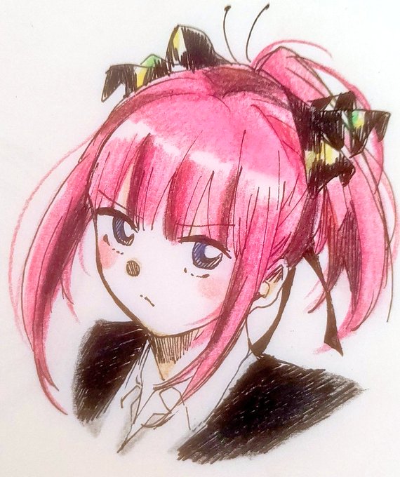 春🌸さんがTwitterに投稿した中野二乃(五等分の花嫁)のイラスト。
