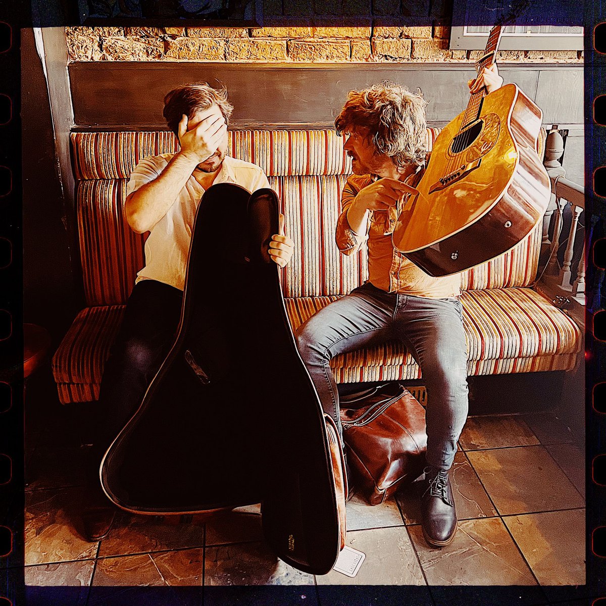 New songs, but same old <a href="/GHAmusic/">Goldheart Assembly</a>! Somehow James managed to travel all the way from London to Manchester with an empty guitar case. Thanks to <a href="/LaterYouth/">Later Youth</a> for the guitar loan. #scatterbrain.