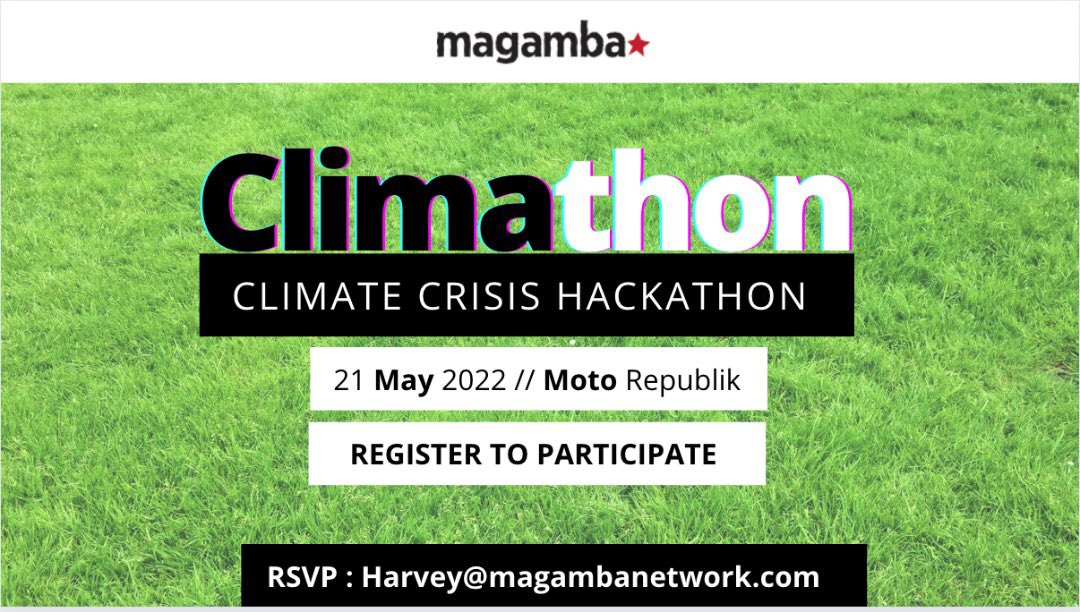 LeninChisaira's tweet photo. On Saturday., I was one of the judges at the first ever #Climathon Climate Crisis Hackathon at Moto Republik.

It was a great event. I got to listen to, advice &amp; interrogate lots of innovative tech ideas on #climateaction from young people! Cheers to @MagambaNetwork. @ZwClimate https://t.co/dMwYq9USEV