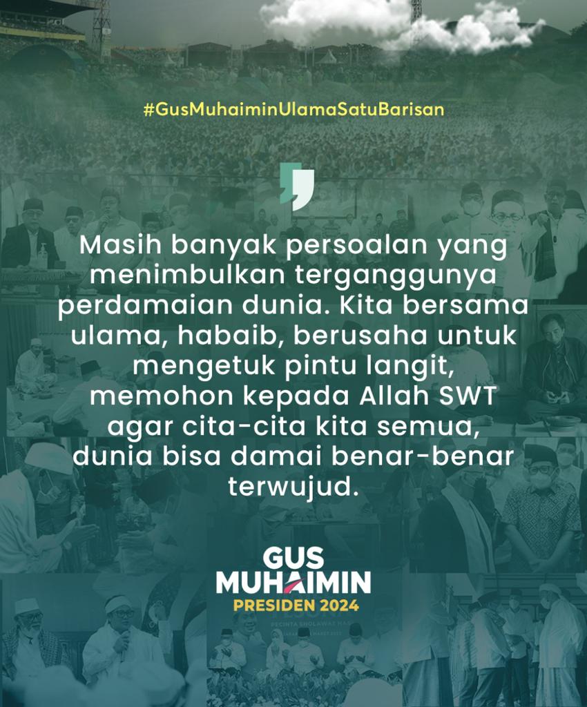 Kamu kalo banyak masalah ngapain selain usaha? Ya Berdoa.. #GusMuhaiminUlamaSatuBarisan