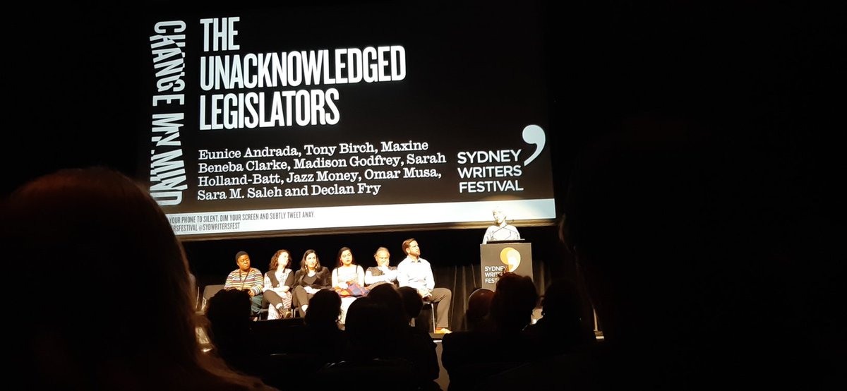 Excited for #poetry  with The Unacknowledged Legislators to finish my week at <a href="/SydWritersFest/">Sydney Writers' Festival</a>