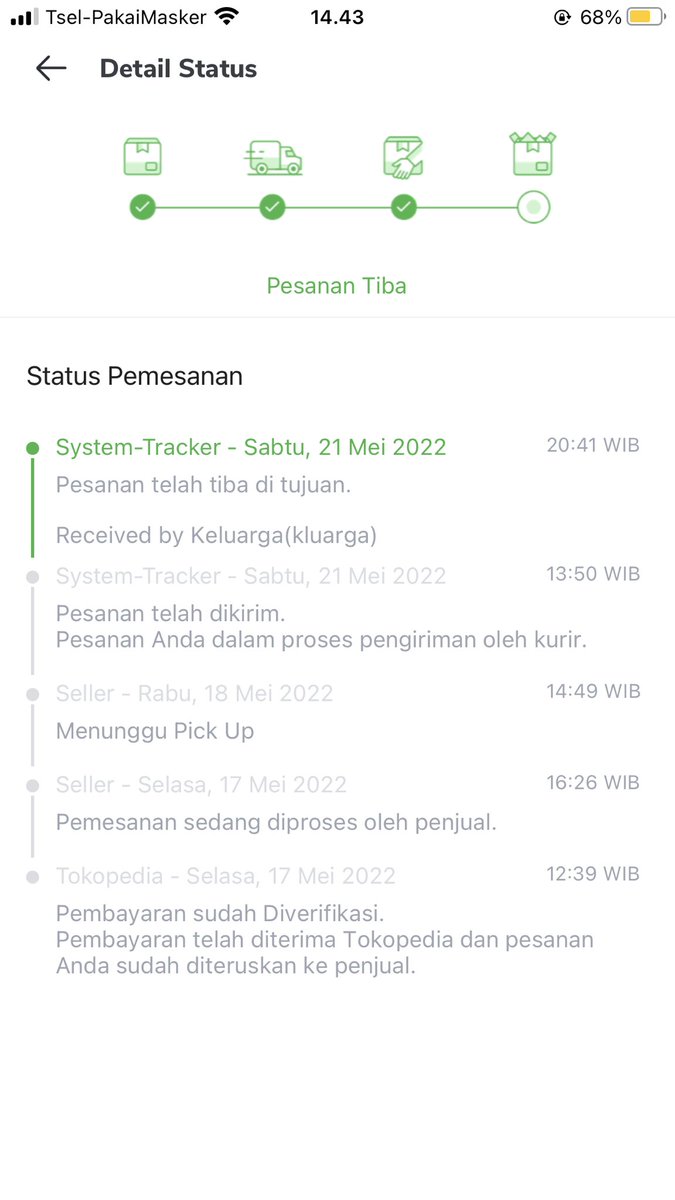 _hsnkrmh's tweet photo. @anteraja_id min no resi 10004605699544 statusnya sudah selesai tapi barang blm diterima/sampai di lokasi https://t.co/KgYbDleF2g