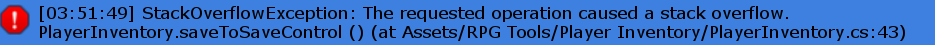 allingame01's tweet photo. It is 4 AM and I got a stack overflow error fml. How tf does that even happen.#gamedev #programming https://t.co/OACafwnQ9f