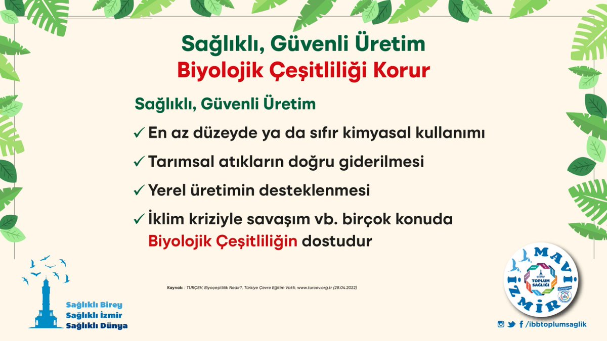 ibbsaglikisleri's tweet photo. #TümYaşamİçinOrtakBirGelecekKurmak bizim elimizde.
Sağlıklı ve yaşanabilir bir dünya için
#SağlıklıGüvenliÜretimKurallarına uyarak
#DoğayıKoruSağlığınıKoru
#InternationalDayforBiologicalDiversity
#BuildingASharedFutureForAllLife
@tuncsoyer
@izmirbld https://t.co/OdRTVchMIZ