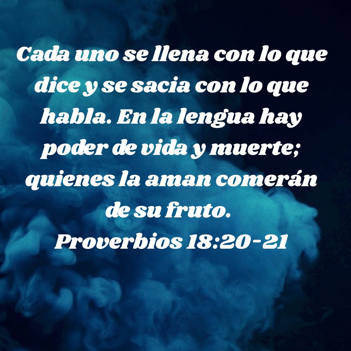 jgan92248's tweet photo. Cada uno se llena con lo que dice y se sacia con lo que habla. En la lengua hay poder de vida y muerte; quienes la aman comerán de su fruto.
Proverbios 18:20-21 NVI

https://t.co/vCEINkfgLa https://t.co/DmervdKNN7