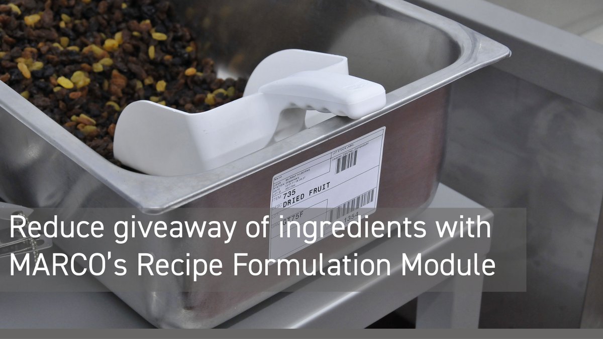 MARCO_Limited's tweet photo. Track all ingredients using First In First Out (FIFO), increasing your management insight and stock control with a MARCO installation. Find out more: https://t.co/Vpm48h8zlu
#ingredients #foodproduction #recipeformulation #ingredientsweighing https://t.co/ThJTm4ziqy