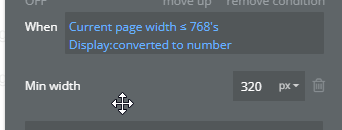 TipsBubble's tweet photo. For the people that did not notice this great piece of news from last week. You can conditionally change repeating group minimum widths now without code. So on mobile you have a portrait card and on desktop you have a landscape card. Useful! @bubble #ubble #NoCode https://t.co/fFRBufU7v1