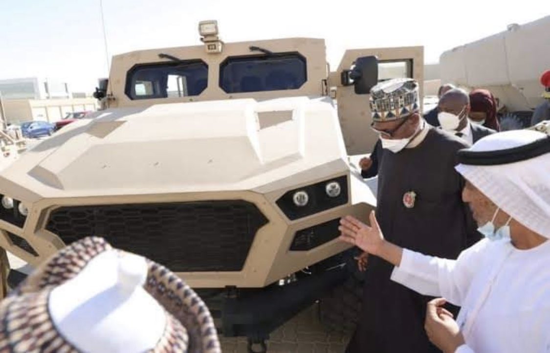 keyint_PR's tweet photo. 📸UPDATE: President Muhammadu Buhari who Is currently in the UAE, personally supervised SomeMRAPs. Nigeria Army is set to take delivery of some MRAPs From Abu Dhabi. Nigerian Troops are winning the battle against insurgency.
#KeyIntelligence🗝 https://t.co/pWDVFrZNY1