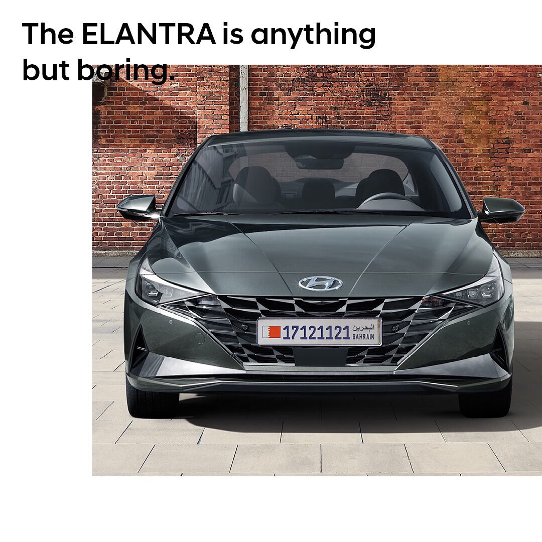 كل شيء اللا مملة! 
Anything but boring! 

#هيونداي #النترا #هيونداي_البحرين #البحرين 
#HyundaiBahrain #Elantra #FirstMotors #Bahrain