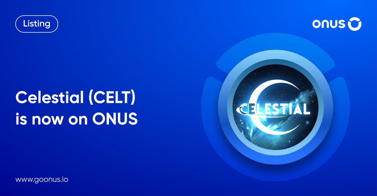 ONUSFinance's tweet photo. 🎮 #ONUS New Listing: $CELT
 
@GameCelt - #Celestial #Metaverse, Blockchain world first #Gamefi + #Socialfi + #Nftswap.  

Trading pair #CELT to #USDT or #VNDC on #ONUS. 💸

📌 Details: https://t.co/B7yROclDTv 

#Cryptocurrency https://t.co/dDTU9tzLki