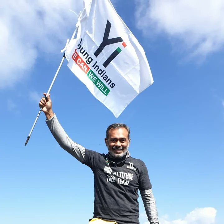YiSalemChapter's tweet photo. Our #1st #YiSalem member Mr. Vigneshkumar  to complete Dayara Bugyal Trek (11,830 feet / 3,605 meters) 
Congratulations 🎉 💐 🎊 . You Inspire us to reach higher. #Yi #Youthleadership #Toughtleadership #nationbuilding #ForPosterity https://t.co/Iv6zjO9VTE