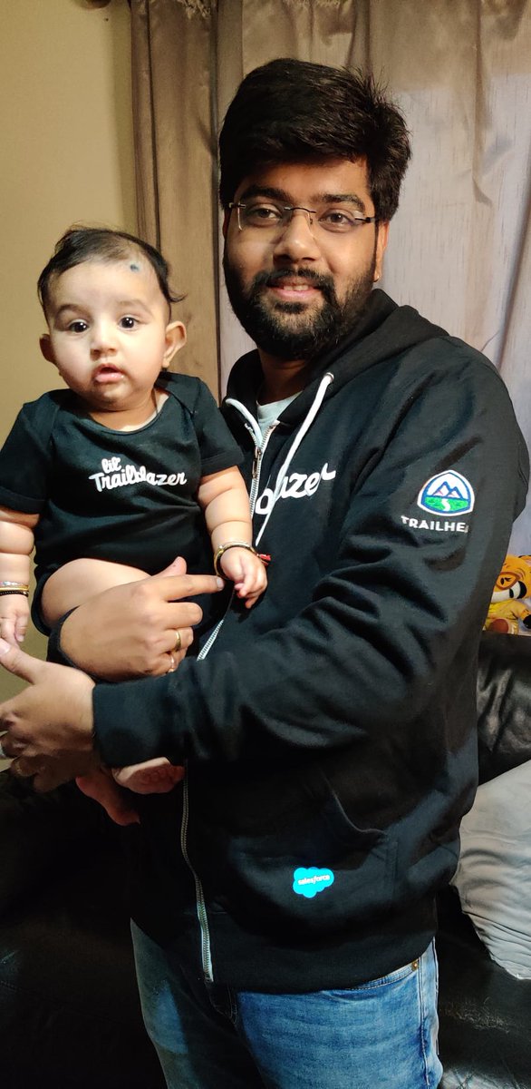 NishantForce's tweet photo. My Trailblazer Family ❤️ Lil' Trailblazer #Mohena turned 4 months old.
#trailblazer #family #fourMonths #mylittleprincess #trailhead #trailblazercommunity https://t.co/7CqxQASsdT