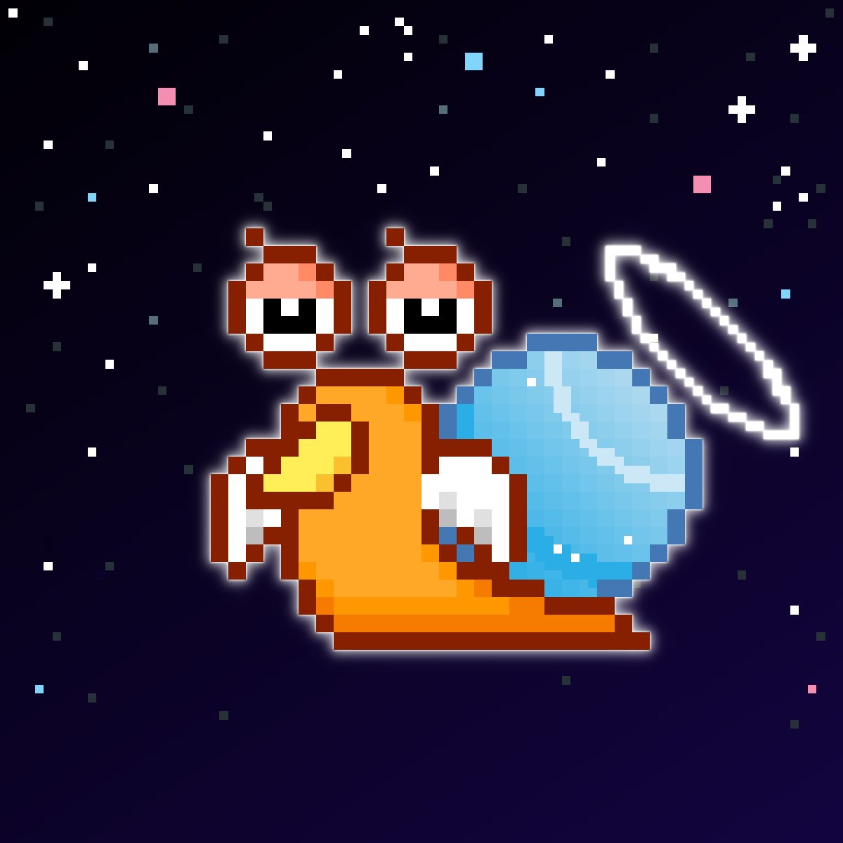 DENDEN_world's tweet photo. 🪐「カタツムリ×惑星シリーズ」🌟

天王星（ウラノス）が新登場！

https://t.co/E2xWhN2ThQ

見ていただけたら嬉しいです。
#NFTart #NFTcollection #NFTJapan https://t.co/JaP5x4N19H