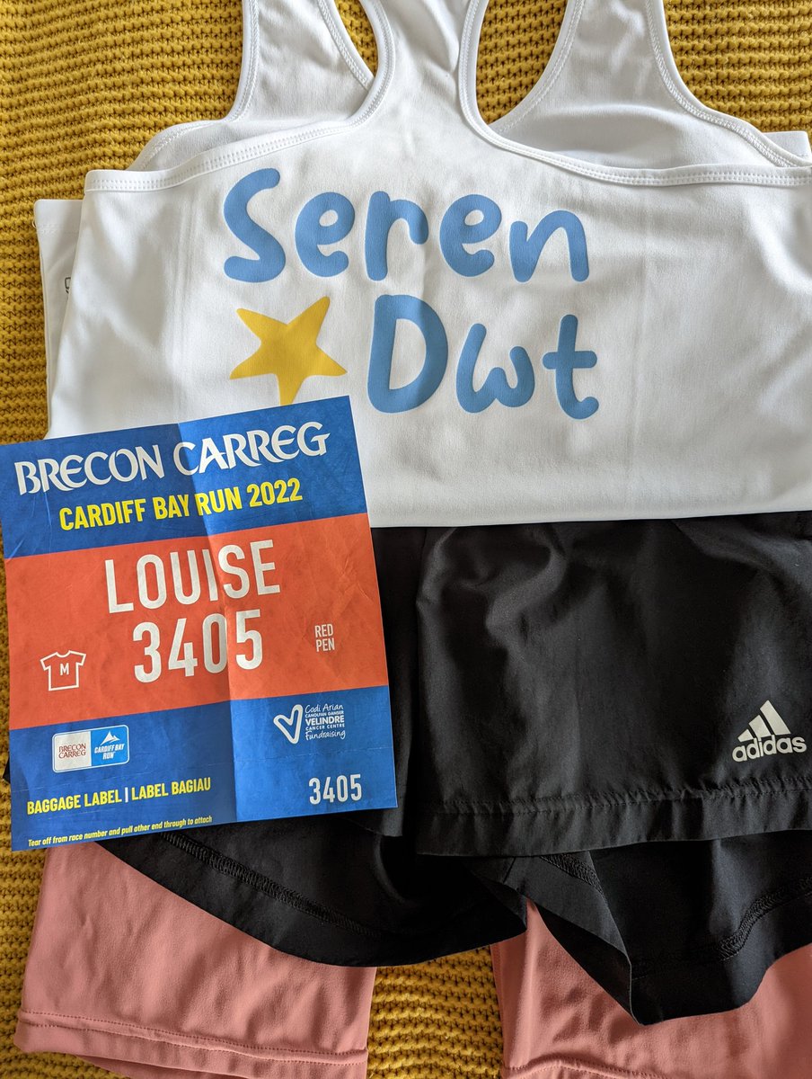 physiolou79's tweet photo. @CardiffBayRun running to raise awareness of @SerenDwt. Providing welcome boxes to parents of babies born with #downssyndrome in Wales. Give me a cheer today 💙💛 #positiveaboutdownsyndrome #downsyndromeawareness #serendwt https://t.co/um41dWoFwl