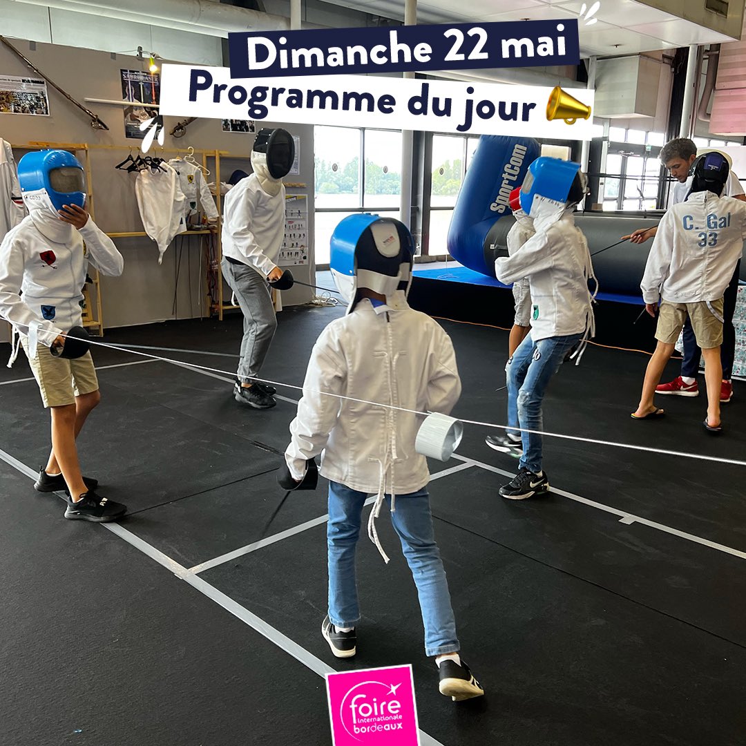 Un nouveau jour se lève pour la #FoireDeBordeaux 🤩 Retrouvez le programme du jour ici 👉 foiredebordeaux.com/programme