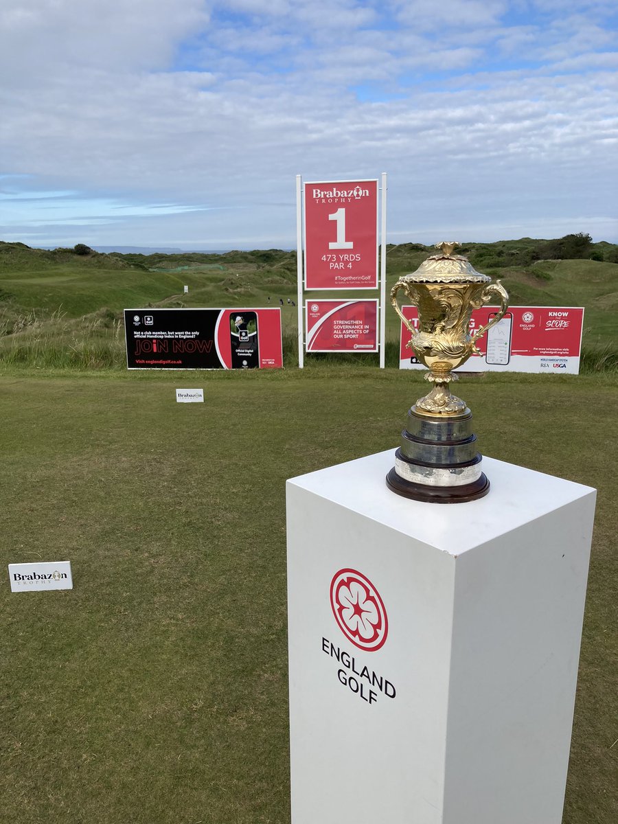 The scene is set for an exciting day’s play <a href="/SauntonGolfClub/">Saunton Golf Club</a>. A bit cloudier but with hardly any wind this morning.
#BrabazonTrophy