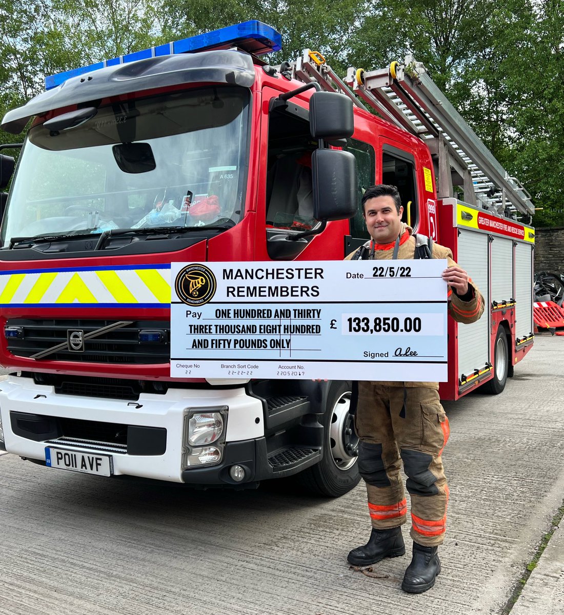 No money in the 🌎 will ever make up for the loss felt on 22/5/17 but I promised to help if I could.

Im proud to stand today having raised 

£1️⃣3️⃣3️⃣,8️⃣5️⃣0️⃣.0️⃣0️⃣ 

for charities associated. 

Thanks to all that support/help me and who share my passion. 

keep going #Manchester🐝