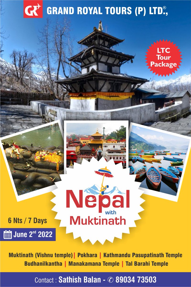 SathishBalanTL's tweet photo. Get ready for vacation with @grandroyaltours #holiday #traveling #vacation #Nepal #Varanasi #kasi #mukthinath #Malaysia #Singapore https://t.co/lnK2KgLElJ