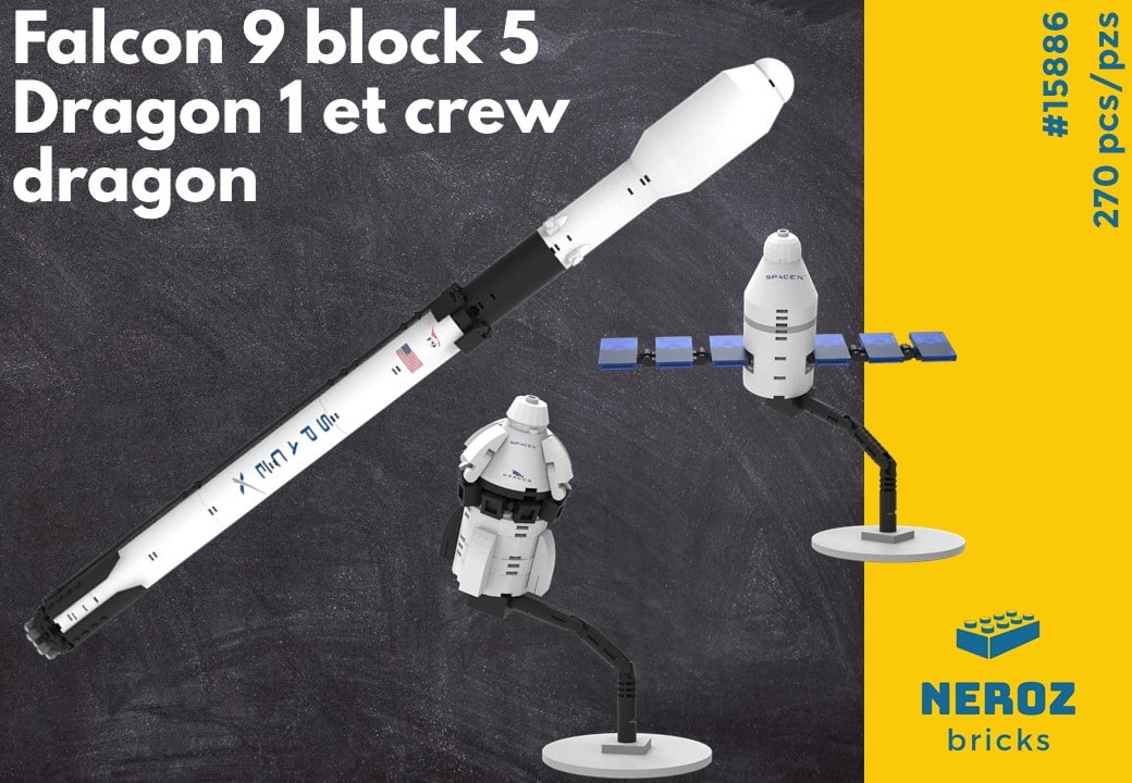MocsMarket's tweet image. Lego® Custom Instructions Falcon 9 with Dragon 1 and crew dragon ✍️Designed by Neroz_bricks
 #legocustominstructions #legocustomkit #legocustomkits #legocustomstickers #legoinstructions #legomoc #legomocs

Click here for more info and pics👇👇👇

mocsmarket.com/lego-mocs/lego…