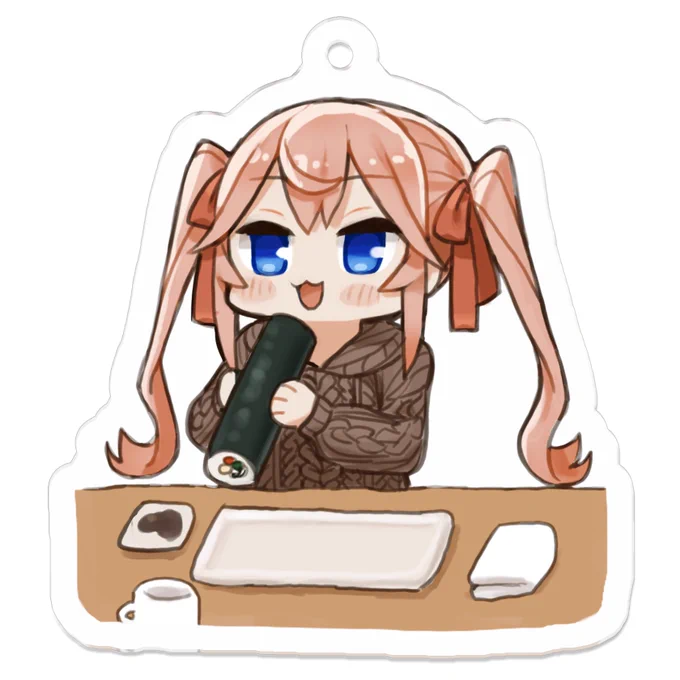 スケールアップしたアホ面寿司ガキのグッズ案描き下ろしたんですが、やっぱアクリルフィギュアの方がいいかしら 