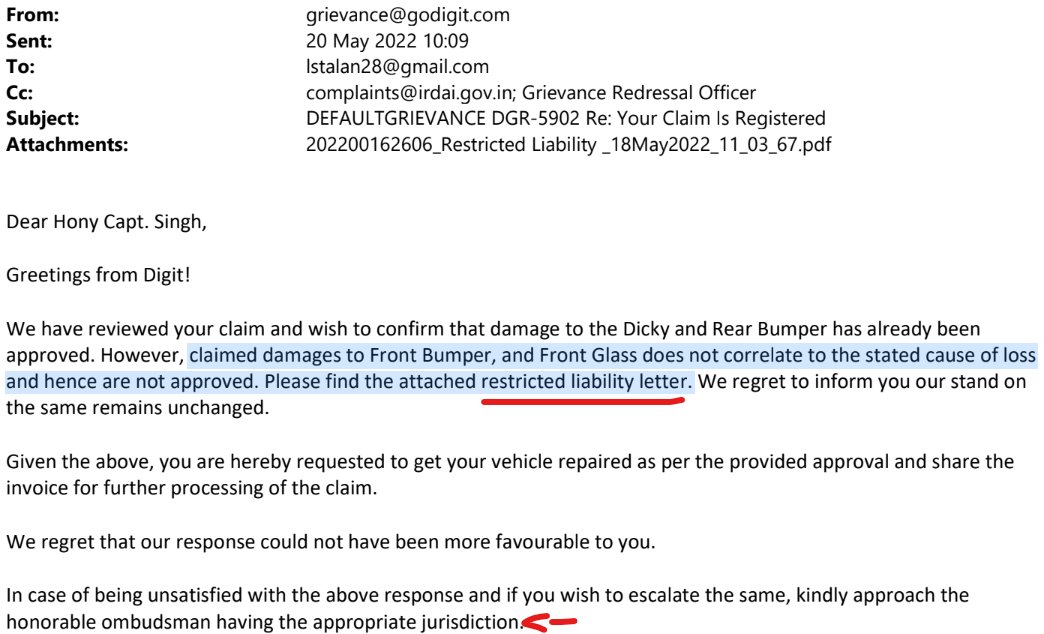 captlokendra's tweet photo. Thank you for ur support🙏 @Love_hurts_ss @VishnuFNO @AggaAlka
What do u mean by restricted liability @heydigit
u'll not provide claim for broken glass, broken bumper bcz they r expensive, & will REPAIR, not replace the back side of car bcz its cheap #NoClaim #RestrictedLiability https://t.co/jy5PvlZCJU