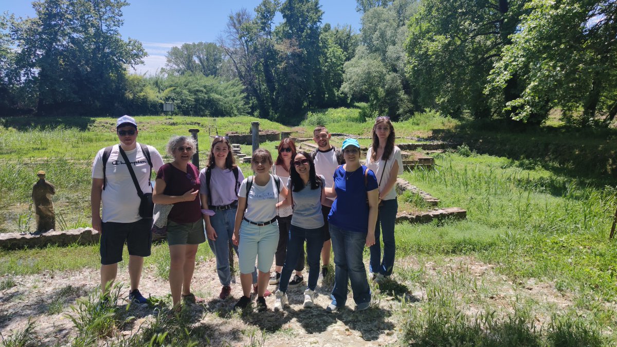 PopyPapad's tweet photo. Visited with the lab and our visiting scientist Luisa Liu @UJIuniversitat  the ancient site of Dion and the museum, at the foot of Olympus. Flora, fauna, the random cherry tree, a waterfall, the awesome people! Such a great day. Thankful @plant_env #labtrip @biobio_uth https://t.co/AyHa5FS98w
