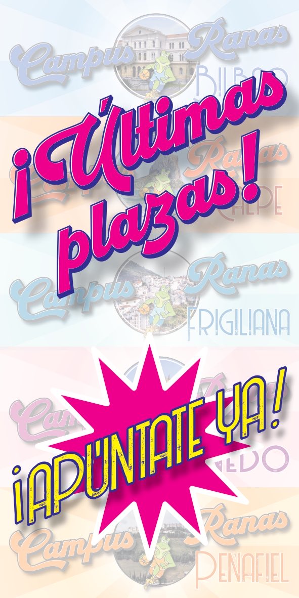 campusranas's tweet photo. Si si............Ultimas Plazas. No puedes perdértelo. Queremos que estes en nuestro campus: APUNTATE YA https://t.co/DPjWBWXg89
