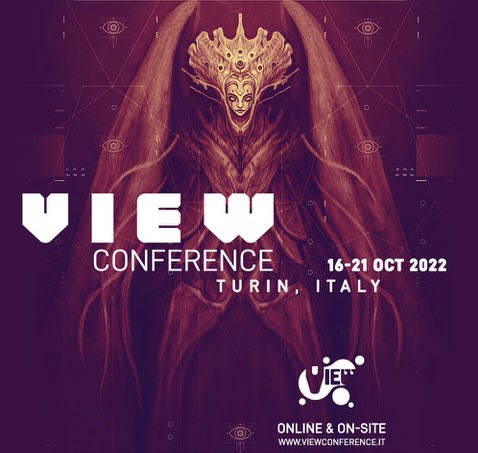 #savethedate for @ViewConference 16-21 Oct, Turin, Italy  viewconference.it/pages/registra… #viewconference2022 #animation #vfx #games #recruitment #job #portfolioreviews #art #film  #storytelling #gamedev #vr #ar #mr #xr #virtualproduction #metaverse #realtime #gamedev #gamedesign #ai