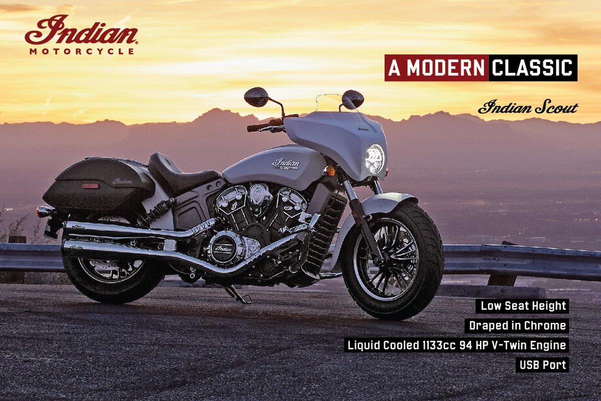 IndianMotorIND's tweet photo. A name that goes back a century. An experience that lives up to the legacy. The Scout is where heritage-inspired design meets modern performance.
-
#indianmotorcycleindia #indianscout  #premiummotorcycle #highwaycrusing #powerfulmachine #luxuryrides #ridesafe #indianmotorcycle https://t.co/ltgNGVZClz