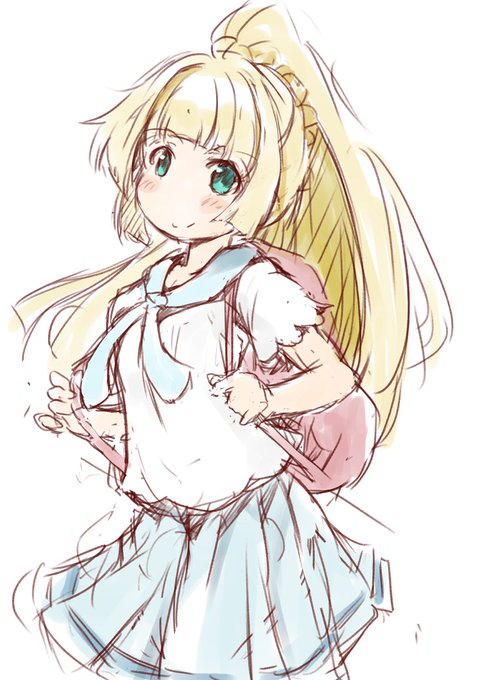 久しぶりにラクガキ
リーリエ。 