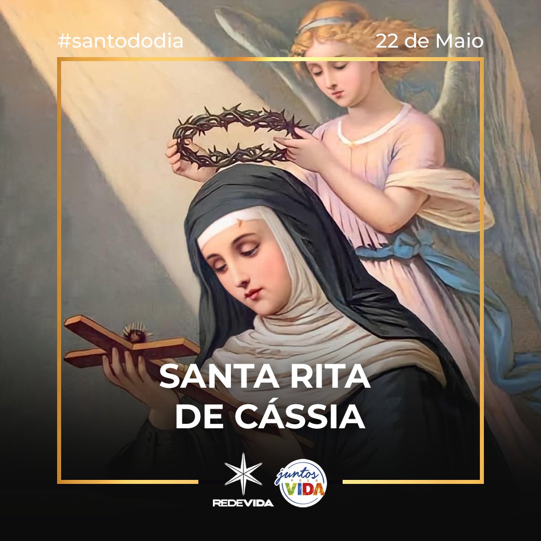 REDEVIDA's tweet photo. Santa Rita de Cássia, padroeira dos desamparados e das causas impossíveis, rogai por nós 🙏
.
.
#santododia #santarita #santaritadecassia #causasimpossiveis https://t.co/WtTevyIaAb