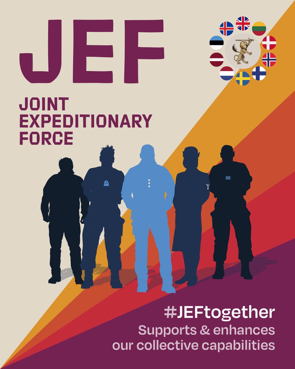 DefenceOps's tweet photo. Joint Expeditionary Force participant nations working together has never been more important in these uncertain times, follow us all this week to find out why.
#JEFtogether #DefenceOps https://t.co/kSXYOxC1Ov