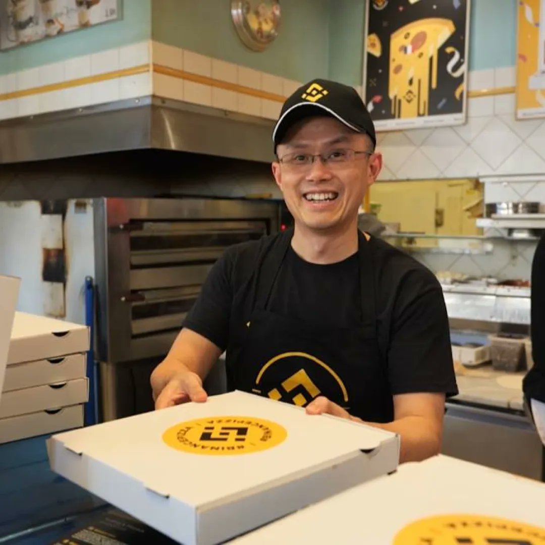 binance's tweet photo. To celebrate #BitcoinPizzaDay we gave #BinancePizza away to the community. 

And now here's something for you - fresh meme material. 

Have fun, and tag us in your creations. https://t.co/DycVRy2gO2