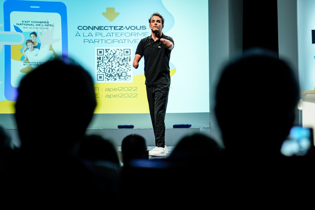 "On est tous là pour marquer les esprits et casser les codes. Mon moteur c'est les rêves" @TCurin #congresApel2022
