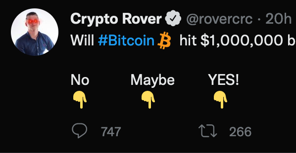 0xapes's tweet photo. @rovercrc looks like "No" is winning https://t.co/KXgD4S4sr5