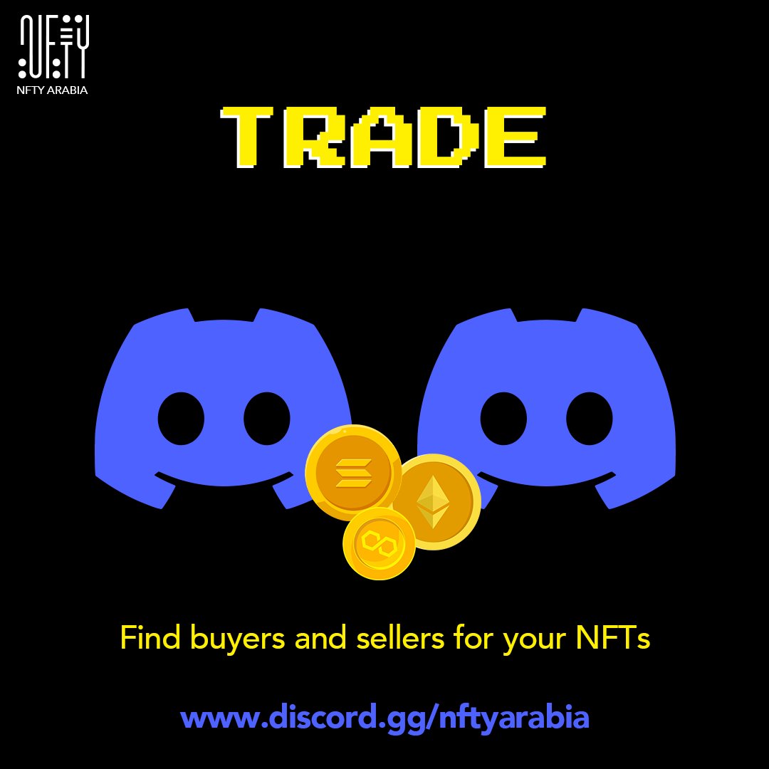 NFTYArabia's tweet photo. 1/ Want to learn about NFTs, discuss the latest trends, and network with the degens of the MENA region?

The NFTY Discord server is for NFT noobs, creators, collectors and everything in between.
https://t.co/DVgWi2NTMy https://t.co/nm5h22UzAf