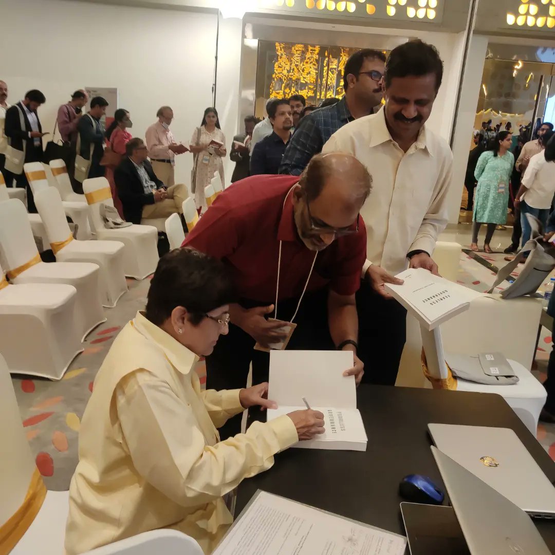 Excited to listen and interact with Dr. Kiran Bedi <a href="/thekiranbedi/">Kiran Bedi</a> at #PMRC22