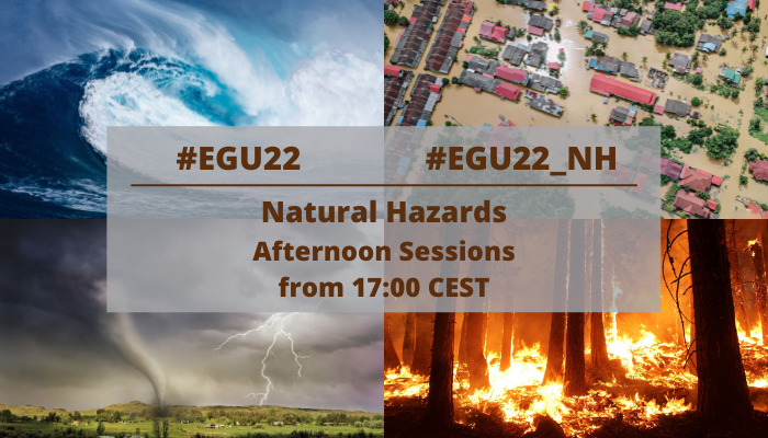 NH_EGU's tweet photo. Wednesday #EGU22 GIS, proximal, and remote sensing applications for natural hazards processes and impacts analysis and mitigation. Conveners: D. Giordan, O. Monserrat, F. Nex, et al. 
17:00–18:30 CEST Room 1.31/32. 
Info: https://t.co/0tqVpQBvLa https://t.co/pQ9fz7nKMF