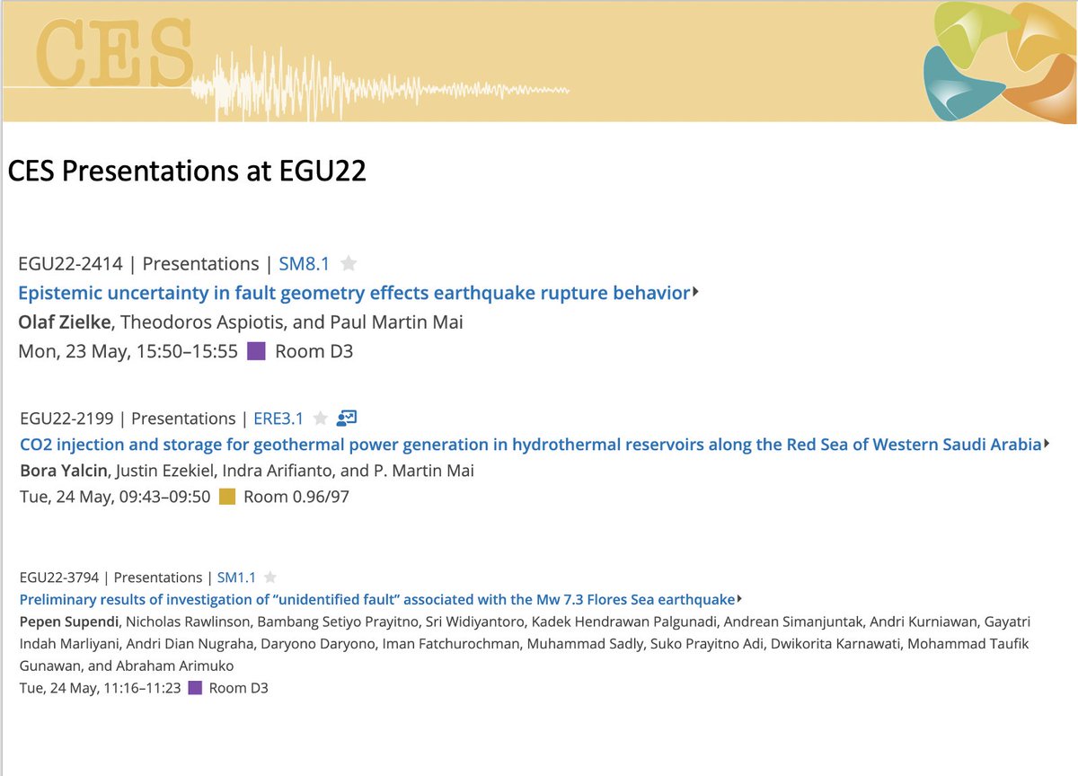 📢 Don't miss the CES presentations at #EGU22 this week!