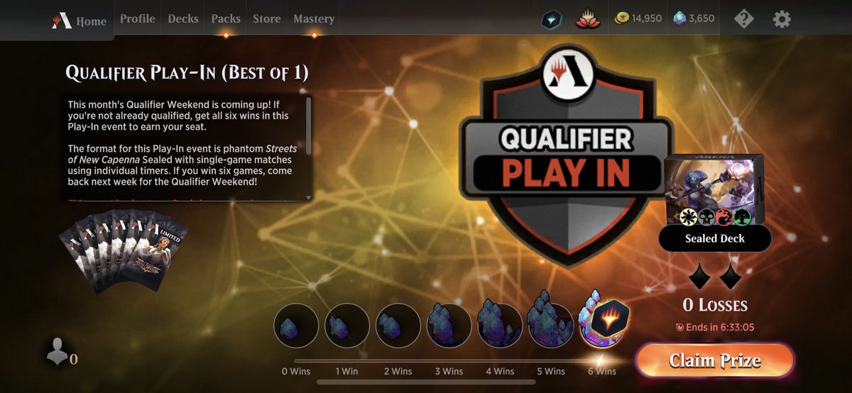 NextTrap's tweet photo. 6-0 at the Qualifier Play-In. Playing Jund with white Splash @mtgazone https://t.co/dLqvQSDHyN