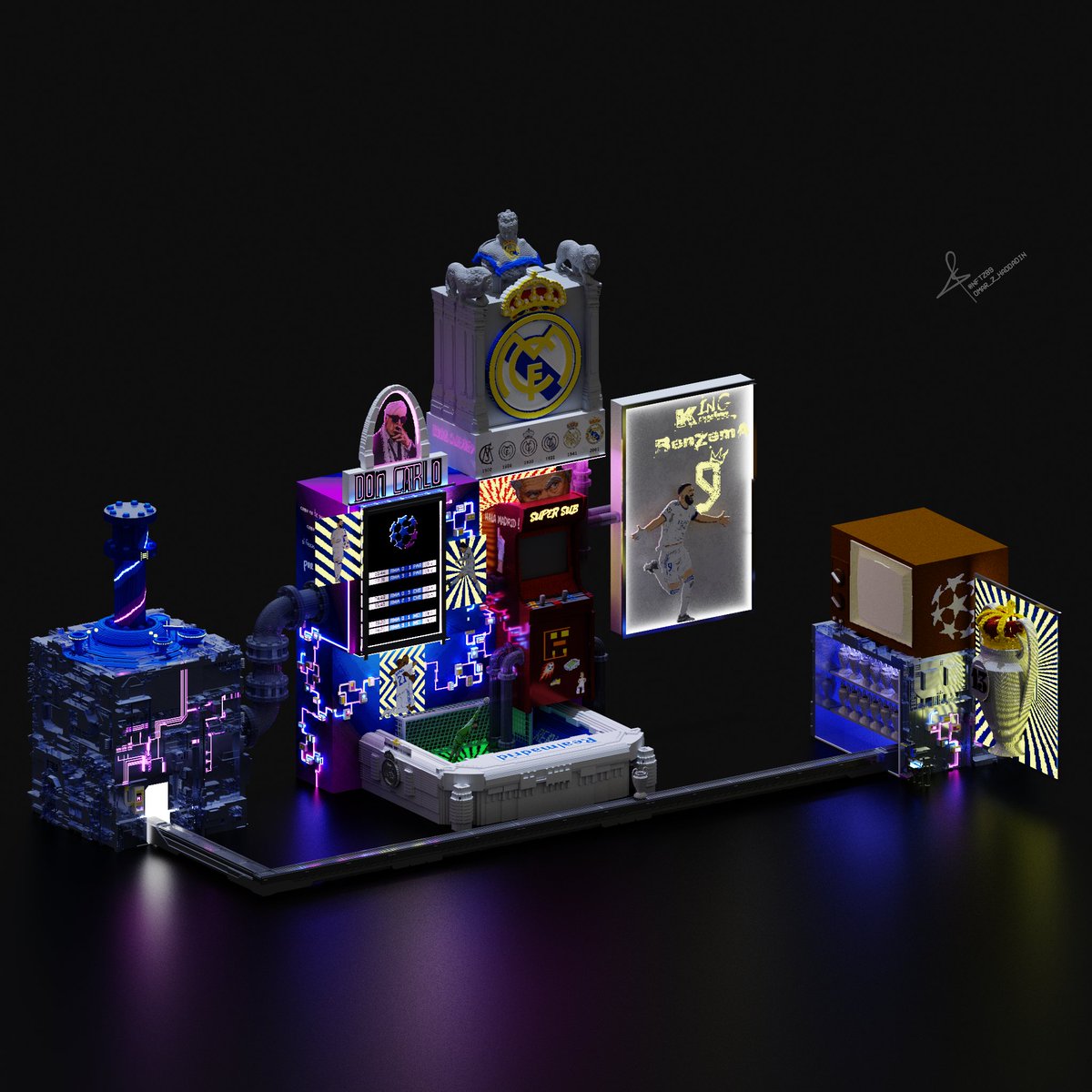 LOS BLANCOS REMONTADA ART PIECE

~Approximately 22 hours of work~

Dedicated for the 3 historical games for Real Madrid in the Champions League 2021-2022

foundation.app/@OHADDADIN/ofx…
<a href="/fooxelNFT/">FOOXEL.ETH</a>
#realmadrid #benzema #Laliga #ChampionsLeague